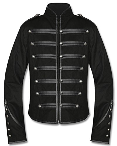 Banned Clothing Black Parade Steampunk Gothic Emo Military Drummer Band Jacket steampunk buy now online