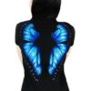 Restyle BLUE BUTTERFLY V-Neck Womens T-Shirt steampunk buy now online