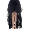 BANNED Black Steampunk Long GOTH LACE SKIRT Vampire Victorian 10/12 steampunk buy now online