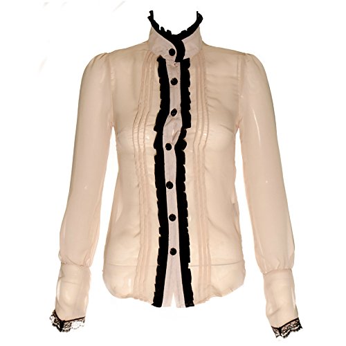Steampunk Brown & Cream Shirt - X-Large steampunk buy now online