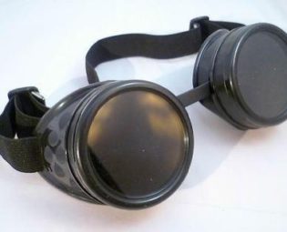 BLACK CYBER GOGGLES STEAMPUNK WELDING GOTH COSPLAY steampunk buy now online