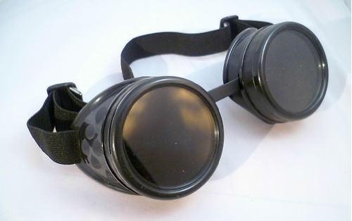 BLACK CYBER GOGGLES STEAMPUNK WELDING GOTH COSPLAY steampunk buy now online