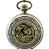 Stayoung Steampunk Antique Bronze Roman Numerals Hand Wind Mechanical Pocket Watch Retro Pendant Chinese Dragon Totem steampunk buy now online