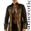 Black Cotton Gothic Steampunk Vintage Dress Coat Pirate Military SPSL (XX-Large) steampunk buy now online