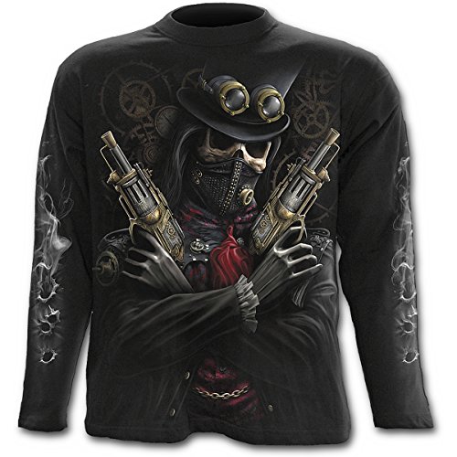 Spiral - Men - STEAM PUNK BANDIT - Longsleeve T-Shirt Black - X-Large steampunk buy now online