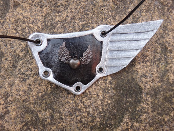 Sky Captain - steampunk leather eyepatch - Silver version steampunk buy now online