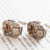 Steampunk cufflinks, Men jewellery, Found object design, Authentic watch movement Cuff Button, Clockwork Groom Cufflinks, Retro gift for men steampunk buy now online