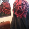 READY TO SHIP Red, Lace and Ribbon Steampunk Parlour Bustle Skirt steampunk buy now online