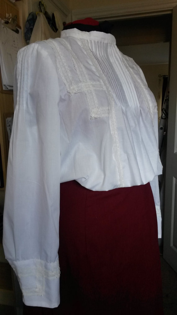 Edwardian Cotton Blouse steampunk buy now online