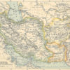 Persia, Afghanistan and baluchistan Vintage map 1800s vintage paper Paper ephemera, framing Prints old map historical Middle East steampunk buy now online