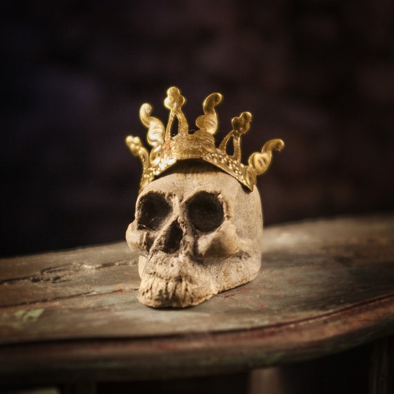 Skull and Crown Dollhouse Miniature 1 inch scale Spooky Medieval Steampunk steampunk buy now online