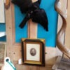 Victorian framed photograph ~ large ornate frame with black and white photo of a gentleman steampunk buy now online