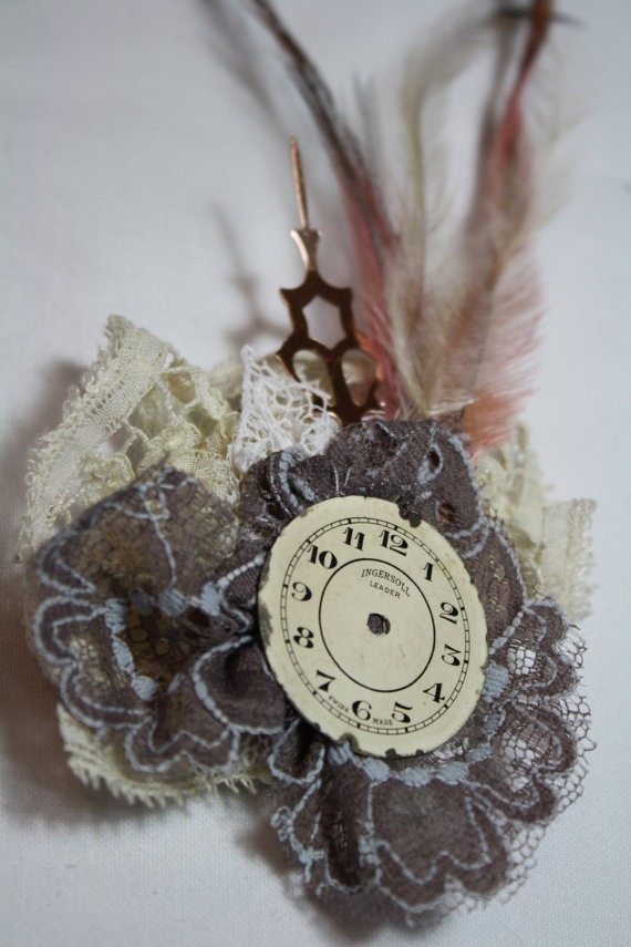 the white rabbit alice in wonderland inspired watch face vintage hair clip steampunk buy now online