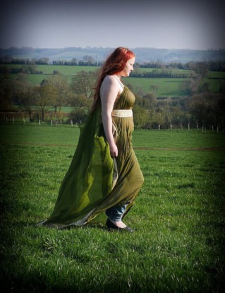 Green silk chiffon King’s Landing dress. Sheer summer maxi dress. Cosplay Ros, Game of Thrones costume steampunk buy now online