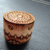 Wooden Steampunk Inspired - Unique Handmade 'Pill Pot' - Handcarved and Woodburned steampunk buy now online