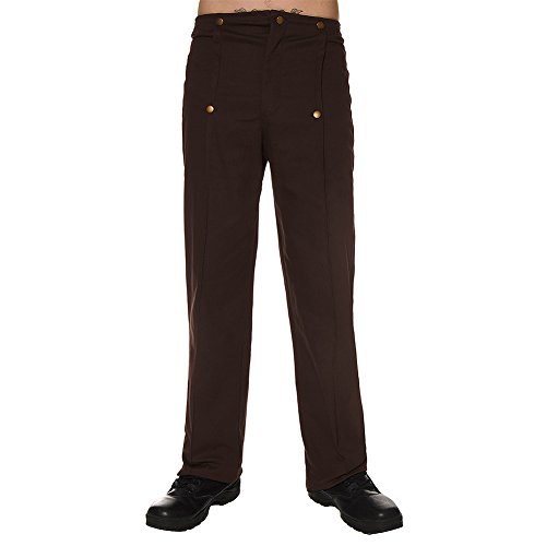 Golden Steampunk Emporium Trousers (Brown) - 32 steampunk buy now online