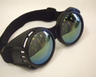 Industrial Goggles ~ Steampunk ~ Glasses ~ Black ~ Scientist ~ Inventor steampunk buy now online