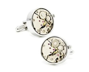 Silver Watch Movement Cufflinks Cuff Links Steampunk steampunk buy now online