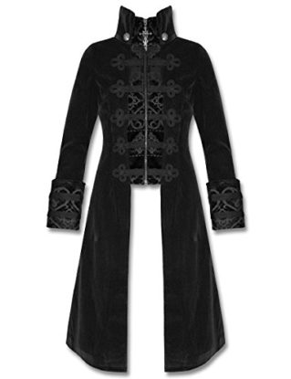 Punk Rave Mens Jacket Coat Baratheon Black Velvet Gothic Steampunk steampunk buy now online