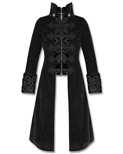 Punk Rave Mens Jacket Coat Baratheon Black Velvet Gothic Steampunk steampunk buy now online