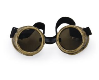 Vintage Rustic Cyber Goggles Steampunk Welding Goth Cosplay Photos (Brass) steampunk buy now online