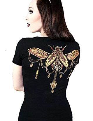 Restyle STEAMPUNK BEETLE Womens V-Neck steampunk buy now online