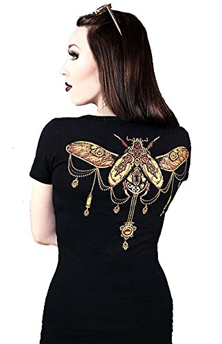 Restyle STEAMPUNK BEETLE Womens V-Neck steampunk buy now online