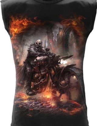 Spiral - Men - STEAM PUNK RIDER - Sleeveless T-Shirt Black - Medium steampunk buy now online
