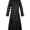 Punk Rave Steampunk Long Jacket Trench Coat Mens Gothic Faux Leather Warlock steampunk buy now online