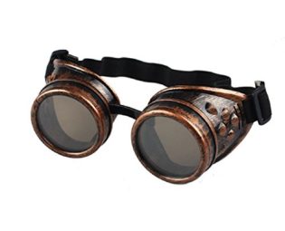 Malloom® Vintage Style Steampunk Goggles Welding Punk Glasses Cosplay (Red) steampunk buy now online