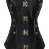 Dear-lover Women's Steampunk Style Over Bust Corset with Chain Large Size Black steampunk buy now online