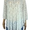 Size 22/24 Ivory Cream Plus Size Long Sleeve Batwing Lace Over Blouse Gothic Top steampunk buy now online