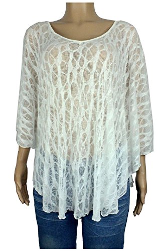 Size 22/24 Ivory Cream Plus Size Long Sleeve Batwing Lace Over Blouse Gothic Top steampunk buy now online