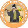 7.5 Inch Vintage Steampunk Hobo Man Cake Toppers Personalised and Decorated on Edible Wafer Rice Paper - [Please use the 'Contact Seller' link to send us your personalised message for your topper.] steampunk buy now online