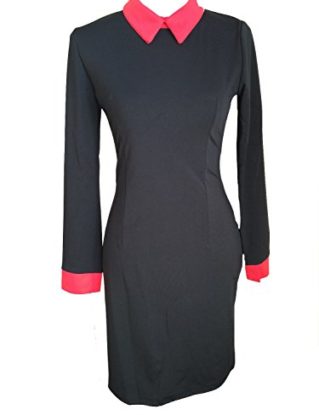 Black Red Retro Mod Pencil Dress (14) steampunk buy now online