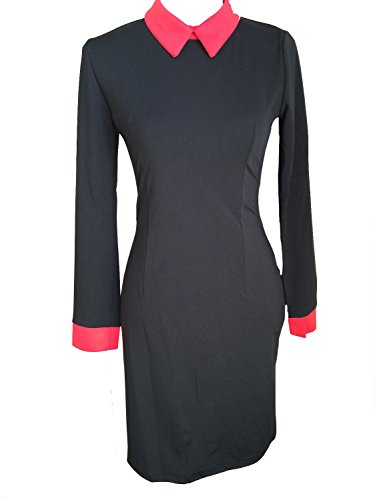 Black Red Retro Mod Pencil Dress (14) steampunk buy now online