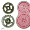 STEAMPUNK COGS & GEARS #2 Small Craft Sugarcraft Fimo Chocolate Silicone Rubber Mould Mold steampunk buy now online