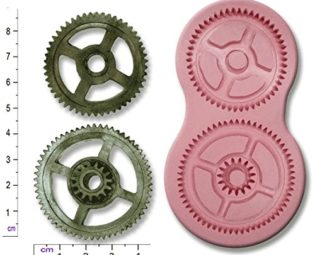 STEAMPUNK COGS & GEARS #2 Small Craft Sugarcraft Fimo Chocolate Silicone Rubber Mould Mold steampunk buy now online