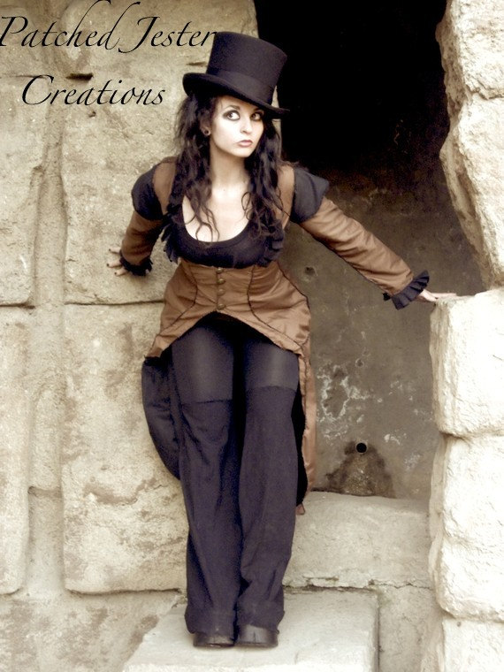 Made to Order - Steampunk Corset Coat by PatchedJester steampunk buy now online