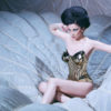 Golden armour corset , armor, sci fi costume, lady gaga , steampunk, futuristic clothing metal corset metallic goddess egyptian burningman by divamp steampunk buy now online