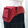 Plus size womens pocket belt - steampunk utility belt - canvas utility belt - burgundy hip pack fanny pack - Extra Large by bluemoonkatherine steampunk buy now online