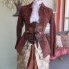 Fae Hunter: Upcycled Steampunk Corset Front Suede Jacket in Women's Size SMALL-MEDIUM by ReviveGifts steampunk buy now online