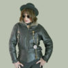 Steampunk Clothing - Vintage Black Leather Aviator Jacket with Gadgets by LunaJunctionVintage steampunk buy now online