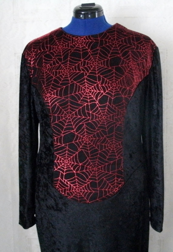 Spider Web Dress, wiccan clothing gothic clothing fantasy clothing gypsy rocker goth vampire steampunk witch witchcraft medieval renaissance by Sheekydoodle steampunk buy now online