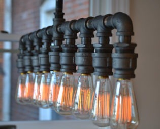 Lighting - Industrial Lighting - Steampunk Lighting - Industrial light - Bar Light - Industrial Chandelier - Ceiling light - Kitchen by WestNinthVintage steampunk buy now online