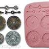 STEAMPUNK CLOCK & COMPASS FACES Craft Sugarcraft Fimo Chocolate Silicone Rubber Mould Mold steampunk buy now online