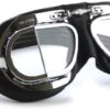 Halcyon MK49 Black Leather Classic Motorcycle Goggles/Classic Flying Goggles steampunk buy now online