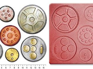 STEAMPUNK COGS & GEARS #2 Craft Sugarcraft Fimo Silicone Rubber Mould Mold steampunk buy now online