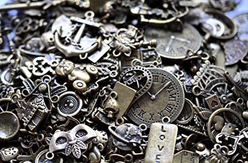 **NEW STOCK** 30G MIXED ANTIQUE BRONZE CHARMS(20-50pcs)by AC.Crafts steampunk buy now online