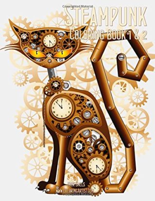 Steampunk Coloring Book 1 & 2 steampunk buy now online
